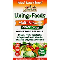 Country Farms Living Foods Daily Multi-Vitamin - 60 Count - Image 2