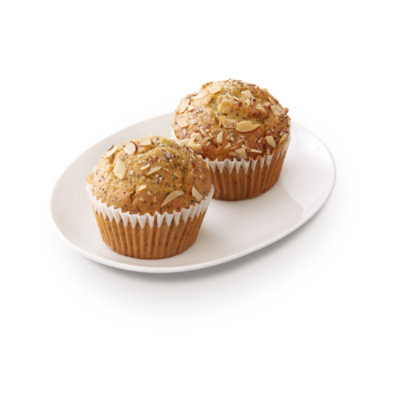 Bakery Muffins Almond Poppy Seed 2 Count - Each