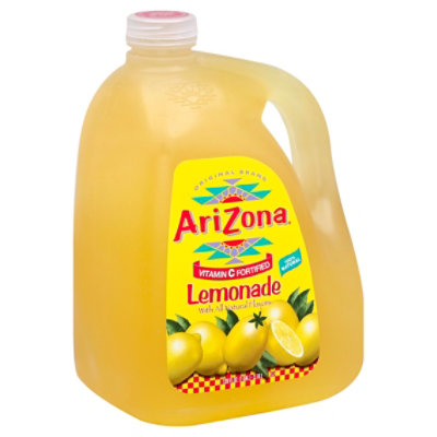 AriZona Lemonade Fruit Juice Cocktail Handled Bottle - 128 Fl. Oz