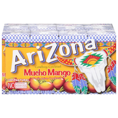  Arizona Mucho Mango Cowboy Cocktail Fruit Juice Cocktail Tetra Brick - 8-6.75 Oz 