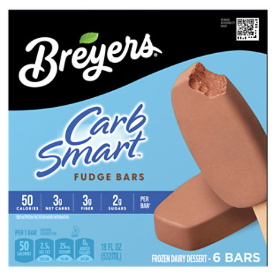 Breyers CarbSmart Fudge Bars Frozen Dairy Dessert - 18 Oz - Image 1