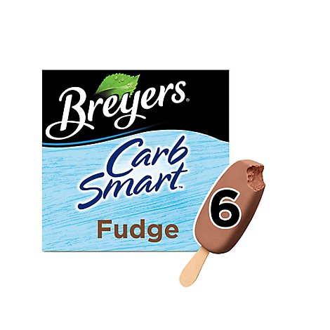 Breyers CarbSmart Frozen Dairy Dessert Fudge Bars - 6 Count