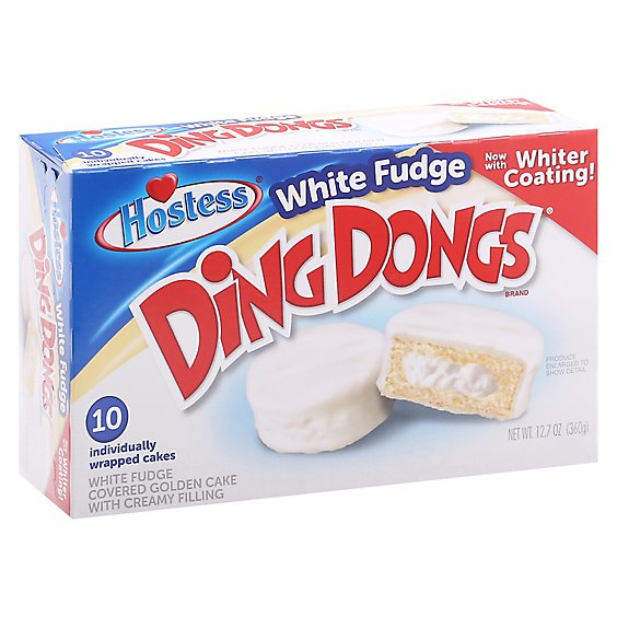 Hostess White Fudge Ding Dongs - 12.70 Oz