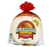Guerrero Tortillas Flour Soft Taco De Harina Caseras Bag 20 Count - 41.66 Oz