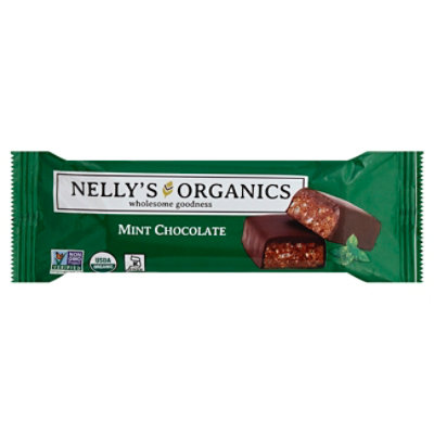 Nellys Organics Mint Chocolate Bar - 1.6 Oz