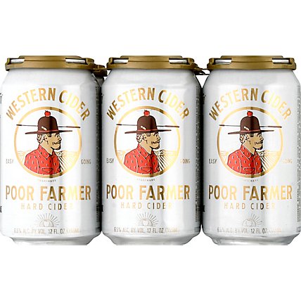 Poor Farmers Hard Cider Classic In Cans - 6-12 Fl. Oz. - Image 4