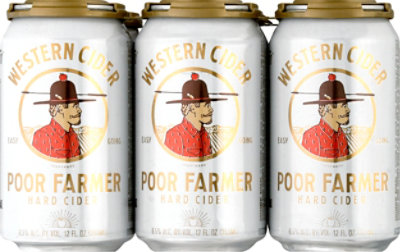 Poor Farmers Hard Cider Classic In Cans - 6-12 Fl. Oz. - Image 4