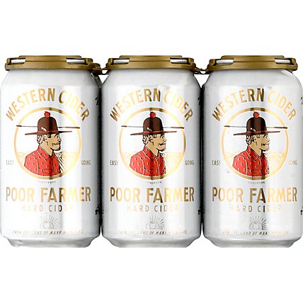 Poor Farmers Hard Cider Classic In Cans - 6-12 Fl. Oz. - Image 2