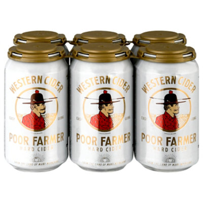 Poor Farmers Hard Cider Classic In Cans - 6-12 Fl. Oz.