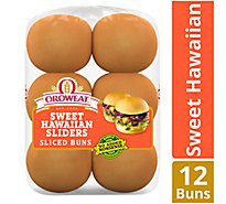 Oroweat Sweet Hawaiian Slider Buns - 15 Oz