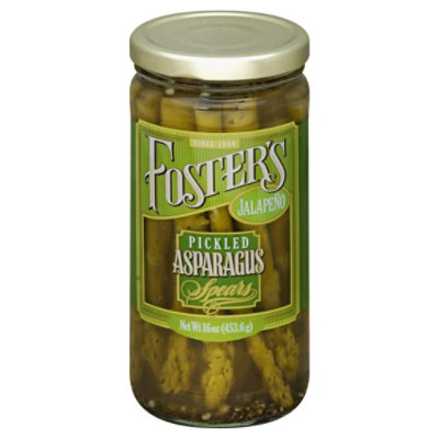 Fosters Asparagus Spears Jalapeno - 16 Oz