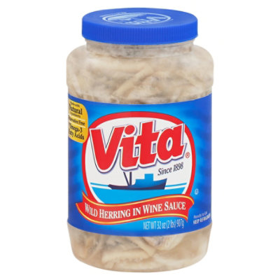 Vita Herring Party Snk Wine Sc - 32 Oz - Image 1