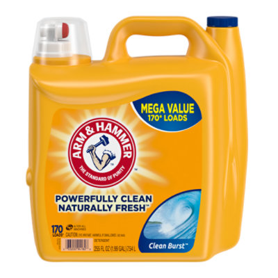 ARM & HAMMER Clean Burst 170 Loads Liquid Laundry Detergent - 255 Fl. Oz.