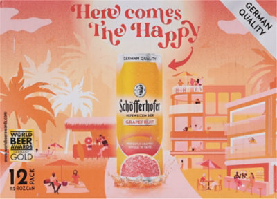 Schofferhofer Beer Hefeweizen Grapefruit Pack - 12-11.2 Fl. Oz. - Image 3