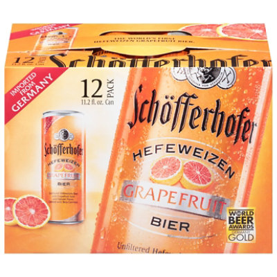 Schofferhofer Beer Hefeweizen Grapefruit Pack - 12-11.2 Fl. Oz.