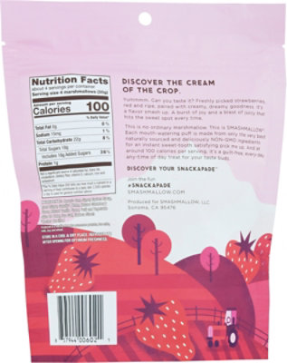 Smashmallow Marshmallow Strawberries & Cream - 4.5 Oz - Image 6