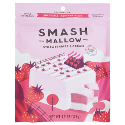 Smashmallow Marshmallow Strawberries & Cream - 4.5 Oz - Image 2