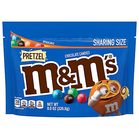 M&M'S Pretzel Chocolate Candy Sharing Size - 8 Oz