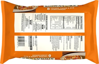 El Monterey Signature Chicken & Monterey Jack Cheese Chimichangas 8 Count - 2.25 Lb - Image 7