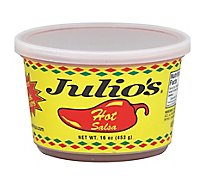 Julios Hot Salsa - 16 Oz