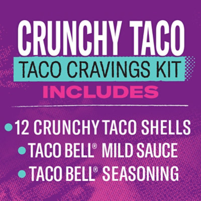 Taco Bell Crunchy Taco Dinner Kit Box - 8.85 Oz - Image 2