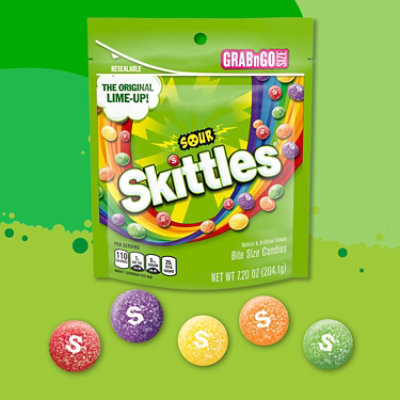 Skittles Sour Chewy Candy Grab N Go Bag - 7.2 Oz - Image 3