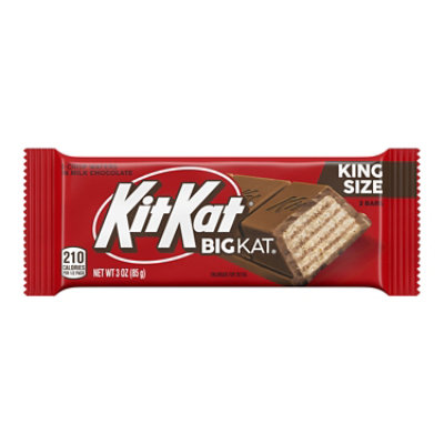 Kit Kat Big Kat Milk Chocolate Wafer King Size Candy Bar - 3 Oz