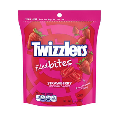 Twizzlers Filled Bites Strawberry Candy Bag - 8 Oz