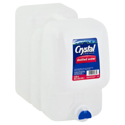 Crystal Springs Distilled Water - 2.5 Gallon