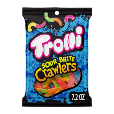Trolli Sour Brite Crawlers Fruit Flavors Gummy Worms - 7.2 Oz - Image 1