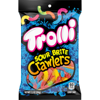 Trolli Sour Brite Crawlers Fruit Flavors Gummy Worms - 7.2 Oz - Image 2