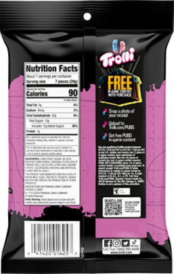 Trolli Candy Gummi Sour Brite Crawlers Very Berry - 7.2 Oz - Image 6