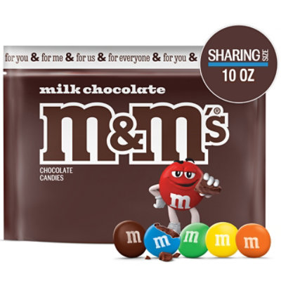 M&M'S Milk Chocolate Candy Sharing Size In Resealable Bag - 10 Oz - Image 1