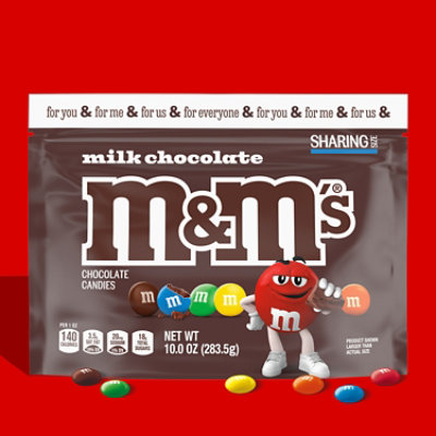 M&M'S Milk Chocolate Candy Sharing Size In Resealable Bag - 10 Oz - Image 3