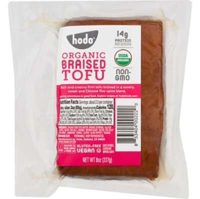 Hodo Tofu Braised Org - 8 Oz - Image 2