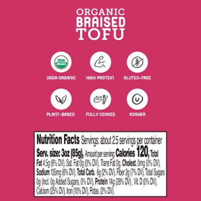 Hodo Tofu Braised Org - 8 Oz - Image 3