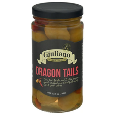 Giulianos Olives Dragon Tail Stuffed - 7 Oz - Randalls