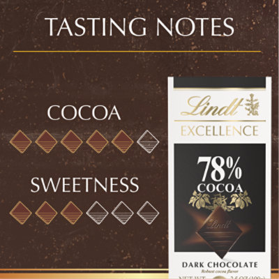 Lindt EXCELLENCE 78% Cocoa Dark Chocolate Candy Bar - 3.5 Oz - Image 5