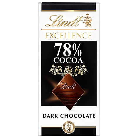 Lindt Excellence Chocolate Bar Dark Chocolate 78% Cocoa - 3.5 Oz