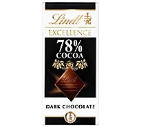 Lindt Excellence Chocolate Bar Dark Chocolate 78% Cocoa - 3.5 Oz