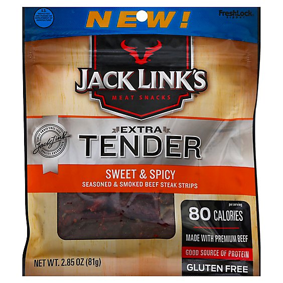 Jack Links Steak Strips Sweet Spicy Extra Tender - 2.85 Oz