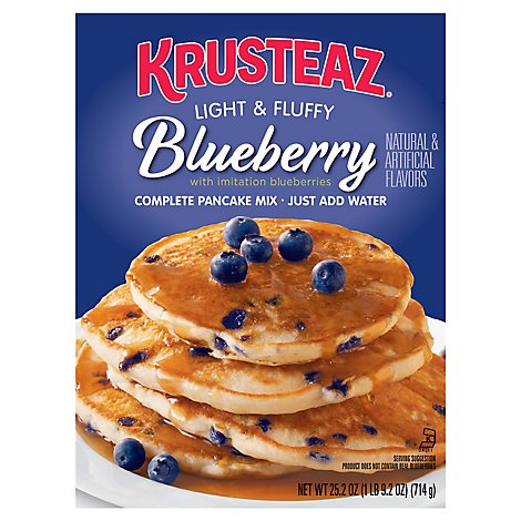 Krusteaz Pancake Mix Complete Blueberry - 25.2 Oz