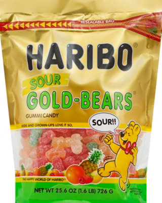 Haribo Gold-Bears Gummy Candy Sour - 25.6 Oz - Image 2