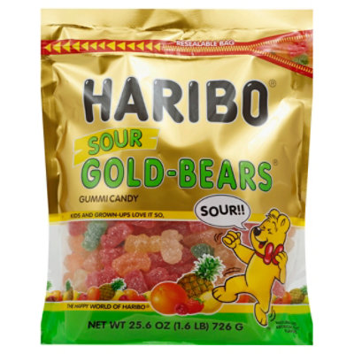  Haribo Sauer (Sour) Goldbaeren Gummy Bear Candy 175g : Grocery  & Gourmet Food