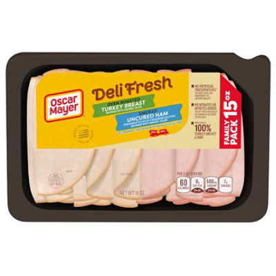 Oscar Mayer Deli Fresh Turkey & Ham Combo - 15 Oz