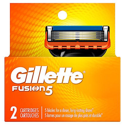 Gillette Fusion5 Mens Razor Blade Refills - 2 Count - Image 2