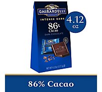 Ghirardelli Intense Dark 86% Cacao Chocolate Squares - 4.12 Oz