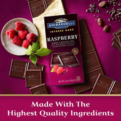 Ghirardelli Intense Dark Raspberry Radiance Chocolate Bar - 3.5 Oz - Image 5