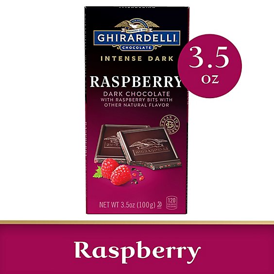 Ghirardelli Intense Dark Raspberry Radiance Chocolate Bar - 3.5 Oz