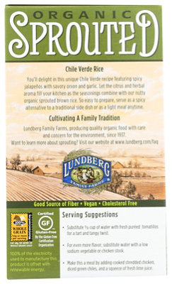 Lundberg Organic Sprouted Rice Whole Grain Chile Verde - 6 Oz - Image 2